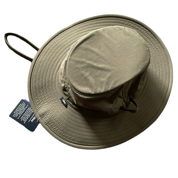 Olive Green Wide Brim Sun Hat - Picture 2 of 5